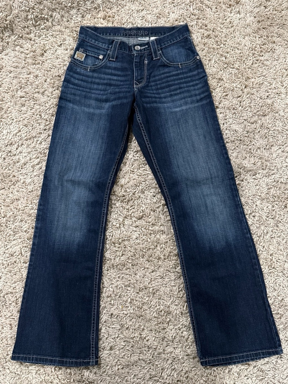 Cinch Men's Dark Blue Straight Jeans